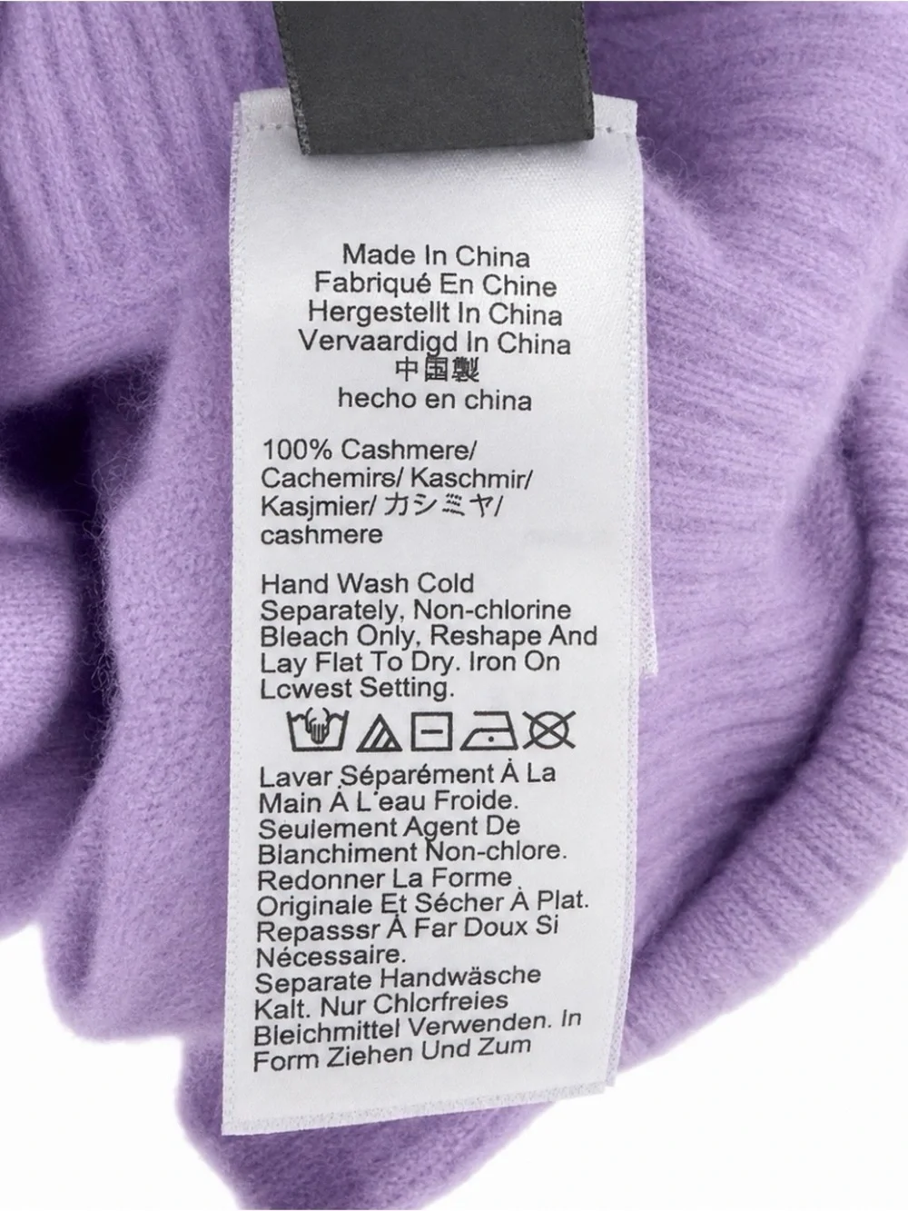 J.Crew Cashmere Crewneck Sweater Ash Lilac Purple Small Cropped
